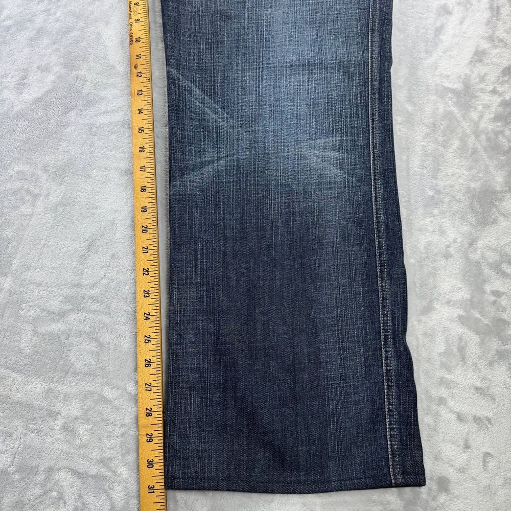 7 FOR ALL MANKIND 'A' Pkt Relaxed Jeans Mens 40x31 Dark Wash Button Fly USA - Picture 10 of 11
